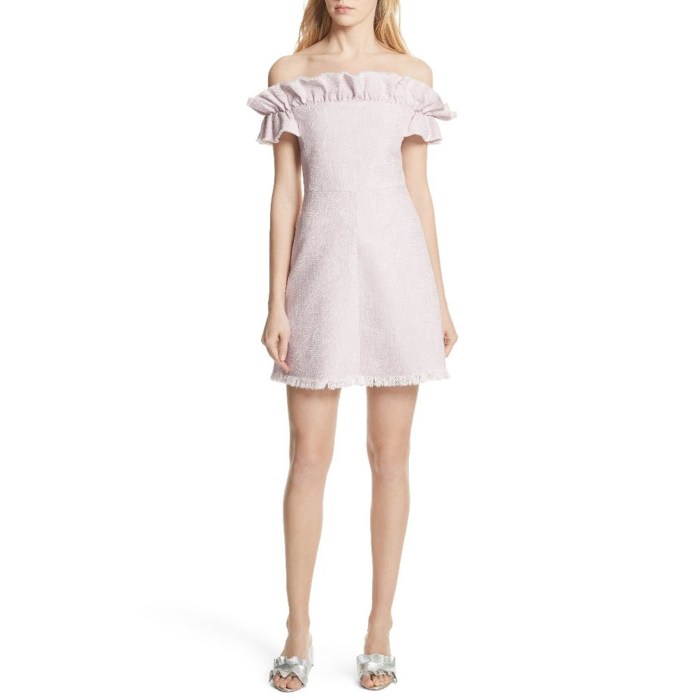 NWT Rebecca Taylor soft pink suit A-line dress, 4 - Picture 2 of 14